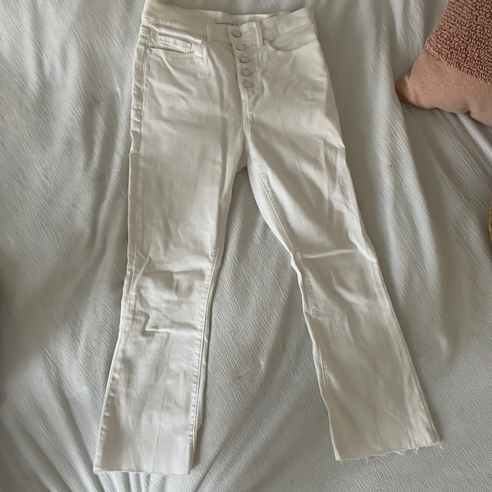Loft White Jeans